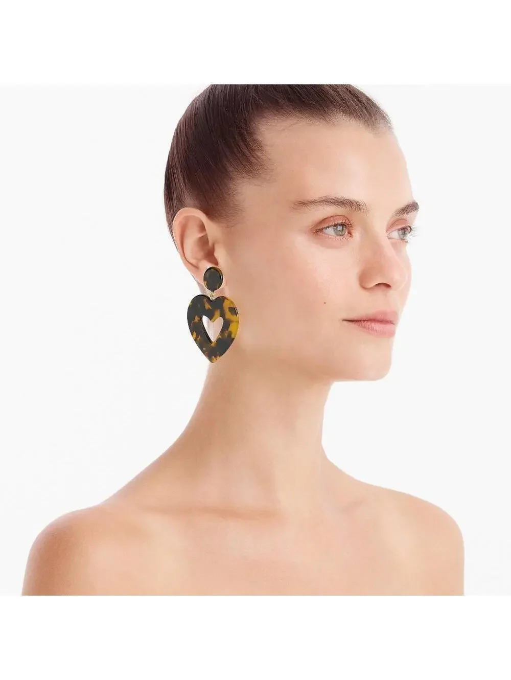 J.Crew Oversized Heart Earrings